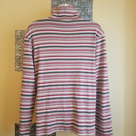 Pendleton Reto Vibes Mock Neck Cotton Top Sz M - Picture 4 of 6